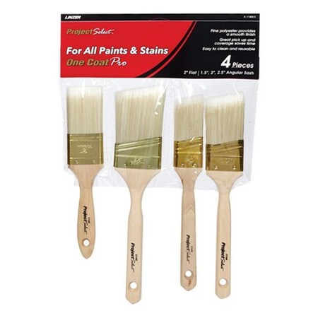 Linzer A 11404 S All Paints & Stains Brushes Brushes, 4PK LI5432